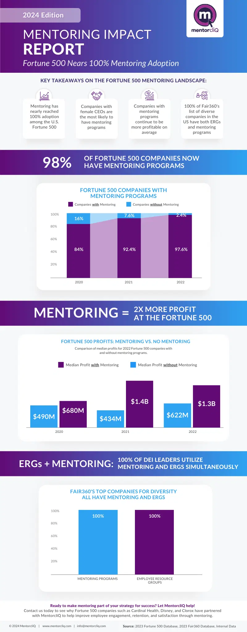 2024 Mentoring Impact Report Infographic